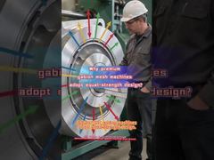 ماشین‌های مش گابیون CNC JINLIDA از طراحی با استحکام برابر برای متعادل کردن تنش بر روی تمام قطعات استفاده می‌کنند.