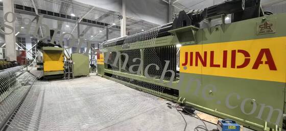 خط تولید جعبه گابيون کاملا اتوماتیک CNC کنترل PLC دقیق برای 2m / 3m / 4m عرض میش